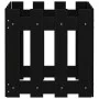 Jardinera diseño de valla madera maciza pino negra 40x40x40 cm by , Pots and planters - Ref: Foro24-832449, Price: 24,74 €, D...
