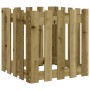 Jardinera diseño de valla madera de pino impregnada 50x50x50 cm de , Maceteros y jardineras - Ref: Foro24-832456, Precio: 30,...