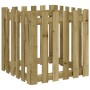 Jardinera diseño de valla madera de pino impregnada 60x60x60 cm by , Pots and planters - Ref: Foro24-832461, Price: 49,77 €, ...