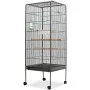 Vogelkäfig mit schwarzem Stahldach 54x54x146 cm von vidaXL, Füße und Vogelkäfige - Ref: Foro24-170408, Preis: 113,84 €, Rabat...