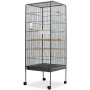 Vogelkäfig mit schwarzem Stahldach 54x54x146 cm von vidaXL, Füße und Vogelkäfige - Ref: Foro24-170408, Preis: 126,78 €, Rabat...