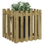 Jardinera diseño de valla madera de pino impregnada 60x60x60 cm by , Pots and planters - Ref: Foro24-832461, Price: 49,77 €, ...