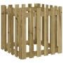 Jardinera diseño de valla madera de pino impregnada 60x60x60 cm by , Pots and planters - Ref: Foro24-832461, Price: 49,77 €, ...