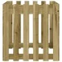Jardinera diseño de valla madera de pino impregnada 60x60x60 cm by , Pots and planters - Ref: Foro24-832461, Price: 49,11 €, ...