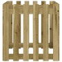 Jardinera diseño de valla madera de pino impregnada 60x60x60 cm by , Pots and planters - Ref: Foro24-832461, Price: 49,77 €, ...