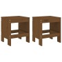 Gartentisch und Stühle, 3-teilig, Massivholz Kiefer, honigbraun. von , Gartensets - Ref: Foro24-3157706, Preis: 168,20 €, Rab...