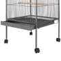 Vogelkäfig mit schwarzem Stahldach 54x54x146 cm von vidaXL, Füße und Vogelkäfige - Ref: Foro24-170408, Preis: 113,84 €, Rabat...