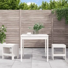 Gartentisch und Stühle, 3-teilig, aus massivem weißem Kiefernholz. von , Gartensets - Ref: Foro24-3157704, Preis: 162,49 €, R...