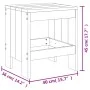 Gartentisch und Stühle, 3-teilig, aus massivem weißem Kiefernholz. von , Gartensets - Ref: Foro24-3157704, Preis: 162,49 €, R...
