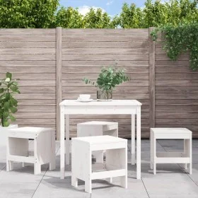 Gartenset 5-teilig Massivholz Kiefer Weiß von , Gartensets - Ref: Foro24-3157710, Preis: 241,08 €, Rabatt: %