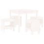 Juego de comedor de jardín 5 piezas madera maciza pino blanco by , Garden sets - Ref: Foro24-3157710, Price: 244,26 €, Discou...