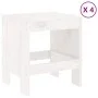 Gartenset 5-teilig Massivholz Kiefer Weiß von , Gartensets - Ref: Foro24-3157710, Preis: 241,08 €, Rabatt: %