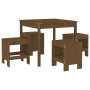 Garten-Essgruppe 5-teilig Massivholz Kiefer honigbraun von , Gartensets - Ref: Foro24-3157712, Preis: 248,95 €, Rabatt: %