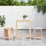Set de mesa y taburetes altos 3 piezas madera maciza de pino by , Garden sets - Ref: Foro24-3157733, Price: 175,96 €, Discoun...