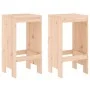 Set de mesa y taburetes altos 3 piezas madera maciza de pino by , Garden sets - Ref: Foro24-3157733, Price: 175,96 €, Discoun...