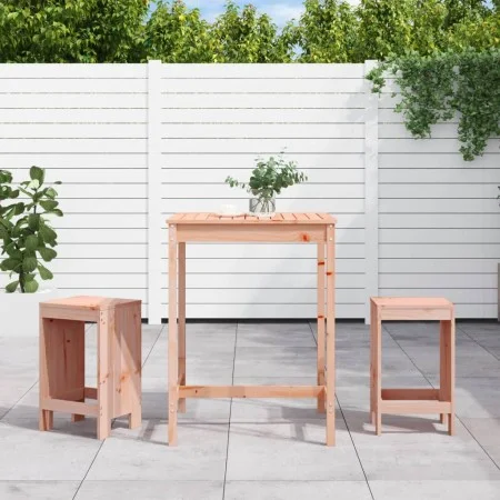 Mesa y sillas de jardín 3 pzas madera maciza Douglas by , Garden sets - Ref: Foro24-3157738, Price: 184,31 €, Discount: %
