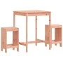 Mesa y sillas de jardín 3 pzas madera maciza Douglas by , Garden sets - Ref: Foro24-3157738, Price: 184,31 €, Discount: %