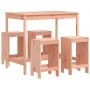 Hoher Tisch und 5-teilige Gartenhocker aus massiver Douglasie. von , Gartensets - Ref: Foro24-3157750, Preis: 294,49 €, Rabat...