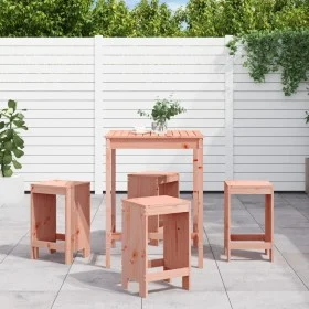 Hoher Tisch und 5-teilige Gartenhocker aus massiver Douglasie. von , Gartensets - Ref: Foro24-3157744, Preis: 276,58 €, Rabat...