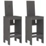 Gartentisch- und Hochhocker-Set, 3-teilig, aus grauem Kiefernholz. von , Gartensets - Ref: Foro24-3157765, Preis: 240,11 €, R...