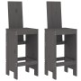 Set de mesa y taburetes altos jardín 3 piezas madera pino gris by , Garden sets - Ref: Foro24-3157765, Price: 243,21 €, Disco...