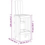 Set de mesa y taburetes altos jardín 3 piezas madera pino gris by , Garden sets - Ref: Foro24-3157765, Price: 243,21 €, Disco...