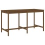 Mesa y taburetes altos de jardín 9 pzas madera pino marrón miel by , Garden sets - Ref: Foro24-3157790, Price: 797,78 €, Disc...