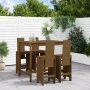 Mesa y taburetes altos de jardín 5 pzas madera pino marrón miel by , Garden sets - Ref: Foro24-3157778, Price: 397,45 €, Disc...