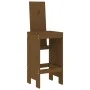 Mesa y taburetes altos de jardín 5 pzas madera pino marrón miel by , Garden sets - Ref: Foro24-3157778, Price: 397,45 €, Disc...