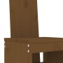 Mesa y taburetes altos de jardín 5 pzas madera pino marrón miel by , Garden sets - Ref: Foro24-3157778, Price: 402,60 €, Disc...