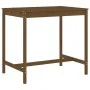 Mesa y taburetes altos de jardín 5 pzas madera pino marrón miel by , Garden sets - Ref: Foro24-3157778, Price: 397,45 €, Disc...