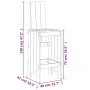 Mesa y taburetes altos de jardín 5 pzas madera pino marrón miel by , Garden sets - Ref: Foro24-3157778, Price: 397,45 €, Disc...