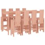 Juego de muebles de jardín 9 pzas madera maciza abeto Douglas de , Conjuntos de jardín - Ref: Foro24-3157792, Precio: 706,47 €