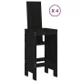 Set de mesa y taburetes altos jardín 5 piezas madera pino negro by , Garden sets - Ref: Foro24-3157773, Price: 377,07 €, Disc...