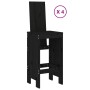 Set de mesa y taburetes altos jardín 5 piezas madera pino negro by , Garden sets - Ref: Foro24-3157773, Price: 381,78 €, Disc...