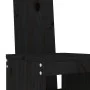Set de mesa y taburetes altos jardín 5 piezas madera pino negro by , Garden sets - Ref: Foro24-3157773, Price: 377,07 €, Disc...