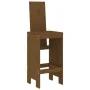 Gartentisch und hohe Hocker-Set, 7-teilig, aus Pinienholz in Honigbraun. von , Gartensets - Ref: Foro24-3157784, Preis: 579,4...