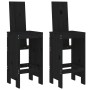 Set de mesa y taburetes altos jardín 3 pzas madera pino negro by , Garden sets - Ref: Foro24-3157767, Price: 243,46 €, Discou...