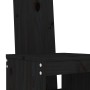 Set de mesa y taburetes altos jardín 3 pzas madera pino negro by , Garden sets - Ref: Foro24-3157767, Price: 243,46 €, Discou...