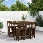 Gartentisch und hohe Hocker-Set, 7-teilig, aus Pinienholz in Honigbraun. von , Gartensets - Ref: Foro24-3157814, Preis: 541,5...