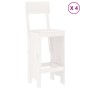 Set de mesa y taburetes altos jardín 5 pzas madera pino blanco by , Garden sets - Ref: Foro24-3157800, Price: 355,81 €, Disco...