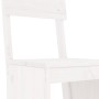 Set de mesa y taburetes altos jardín 5 pzas madera pino blanco by , Garden sets - Ref: Foro24-3157800, Price: 355,81 €, Disco...