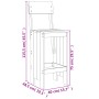 Gartentisch- und Hochhocker-Set, 5-teilig, aus weißem Kiefernholz. von , Gartensets - Ref: Foro24-3157800, Preis: 355,81 €, R...