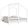 Kinderbettgestell aus weißem Kiefernholz 2x(80x160) cm von , Kinderbetten und Betten für Kinder - Ref: Foro24-3200596, Preis:...