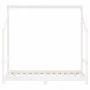 Estructura de cama de niños madera de pino blanco 2x(80x160) cm de , Cunas y camas para niños - Ref: Foro24-3200596, Precio: ...