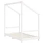 Estructura de cama de niños madera de pino blanco 2x(80x160) cm de , Cunas y camas para niños - Ref: Foro24-3200596, Precio: ...