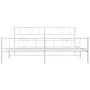 Metallbettgestell mit Kopf- und Fußteil weiß 183x213 cm von , Betten und Lattenroste - Ref: Foro24-355535, Preis: 129,51 €, R...