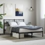 Estructura de cama con cabecero metal negro 160x200 cm de , Camas y somieres - Ref: Foro24-355466, Precio: 109,82 €, Descuent...