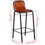 Küchenbarhocker 2 Einheiten aus echtem Leder von vidaXL, Küchenhocker - Ref: Foro24-244248, Preis: 249,73 €, Rabatt: %