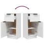 Aparadores 2 uds madera contrachapada blanco 30x30x70 cm de , Aparadores - Ref: Foro24-811116, Precio: 96,09 €, Descuento: %